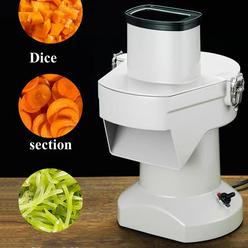 

Electric Vegetable Cutting Machine Multifunctional Commercial Shredder Slicer Cutter Potato Carrot Dicing Machine Food Processor