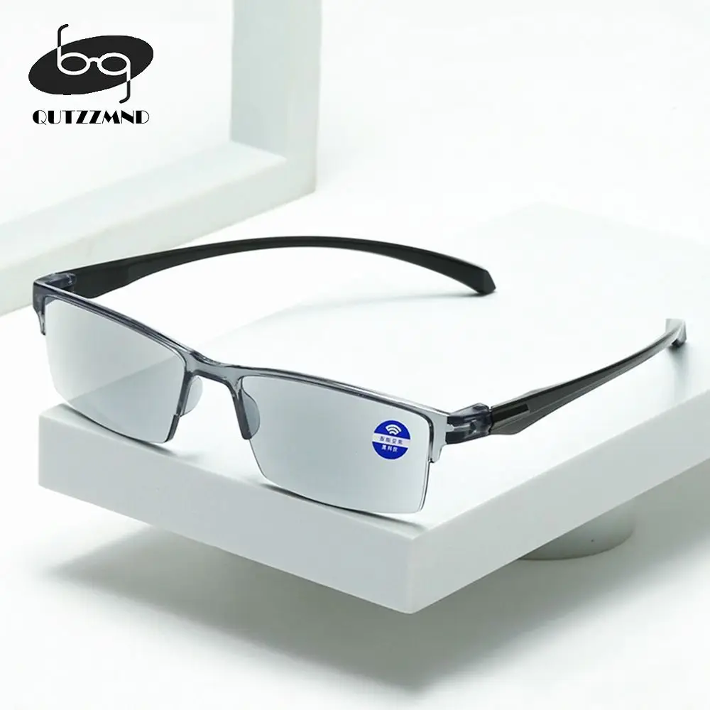 Bussiness Occhiali Da Vista Smart Automatic Zoom Occhiali Da Lettura Autofocus Power Half-Rim Near Far Occhiali Da Lettura Occhiali Da Computer