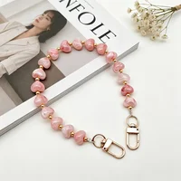 Ins Wind Dyeing Love Phone Chain Versatile Anti Loss Phone Hanging Rope High Beauty Bag Key Fashion Phone Pendant Universal Hang 5