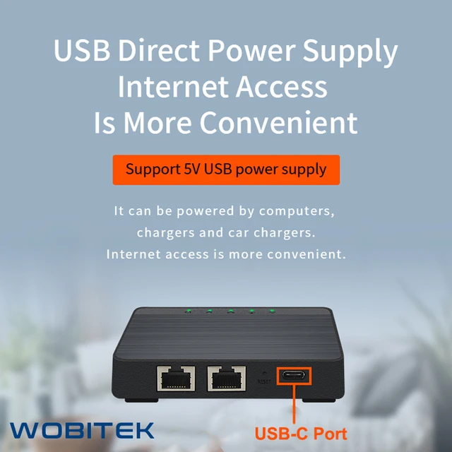 다양한 용도로 활용 가능한 WOBITEK 4G LTE 인터넷 라우터