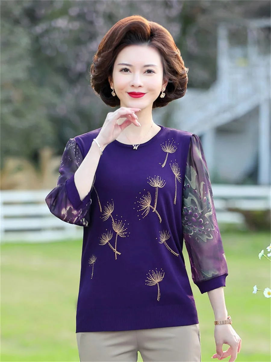 5XL    콺  ̵ м ĳ־ ݼҸ o-  ̽ ε鷹 μ Blusas ž TT2139