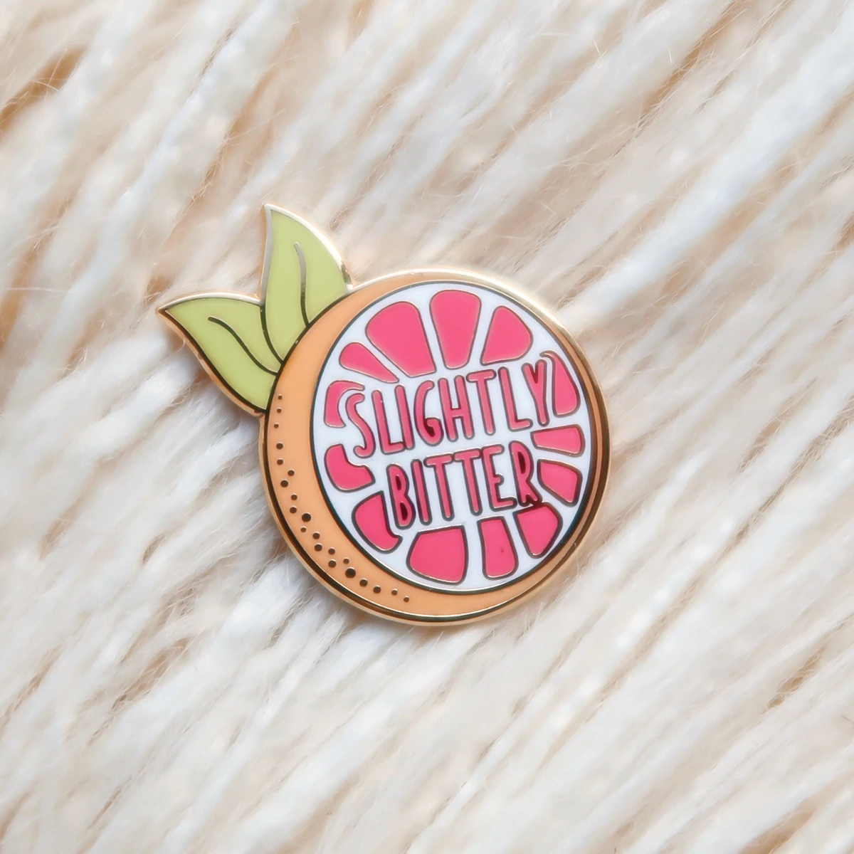 Slightlys Bitters Pompelmo Smalto Duro Pin Limone Pomelo Cartoon Plant Fruit Spilla Metallo Fashion Badge Gioielli Decor Gift