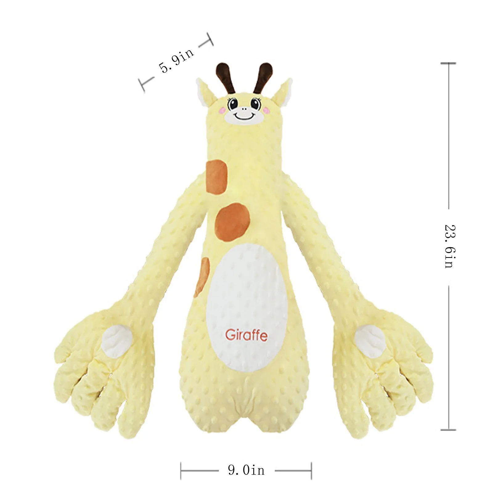 Animal Cartoon Baby Sleep Soothing Palm Pillow Plush Soothing Hand Pacify Doll Toy Comforting Infants Sleep Doll with Remote 3