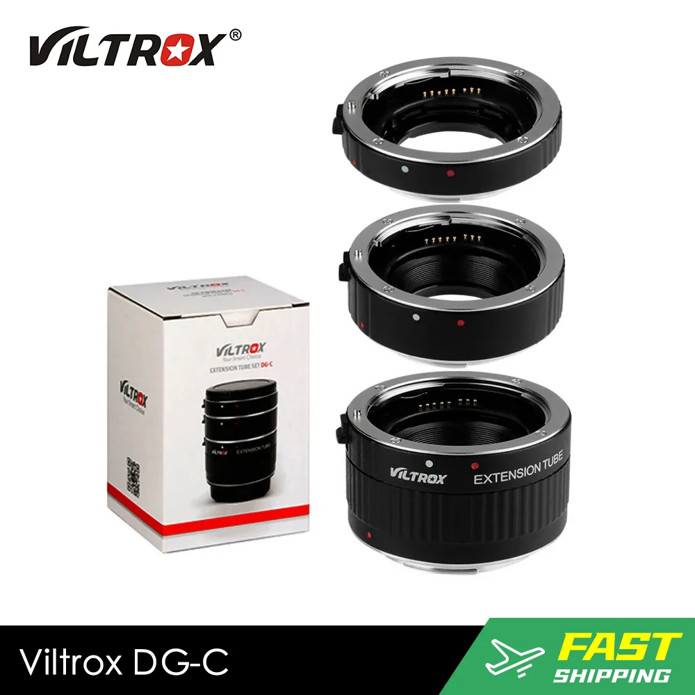 Viltrox DG-C Macro Lens Adapter 20mm 36mm 12mm Metal Mount Auto Focus AF Extensi