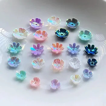 24pcs Flat Back Flower whirlwind stick On Rhinestones Cabochon For Beadwork  Jewelry Making 25mm -E90A