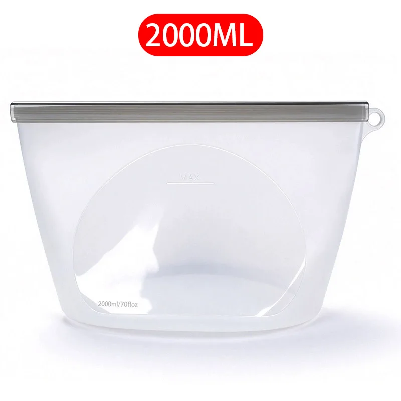 Eco-Friendly Reusable Silicone Food Storage Bag