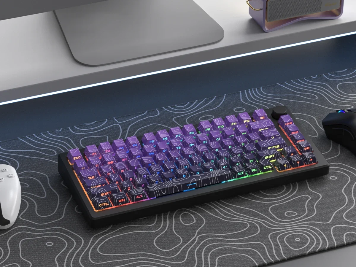 Side legend PBT keycaps for mechanical keyboard