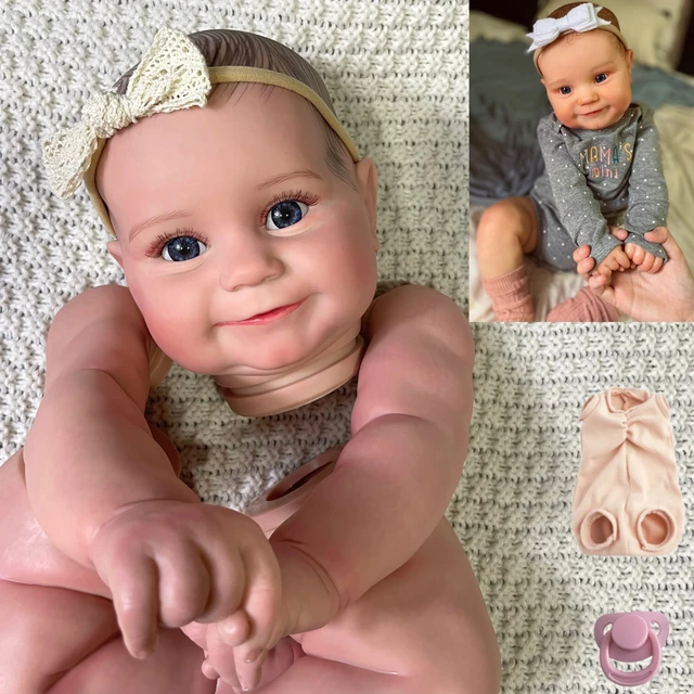Reborn Baby Doll Kit Already Painted DIY Mold (Head+Limbs+Cloth Body) 18''-  19