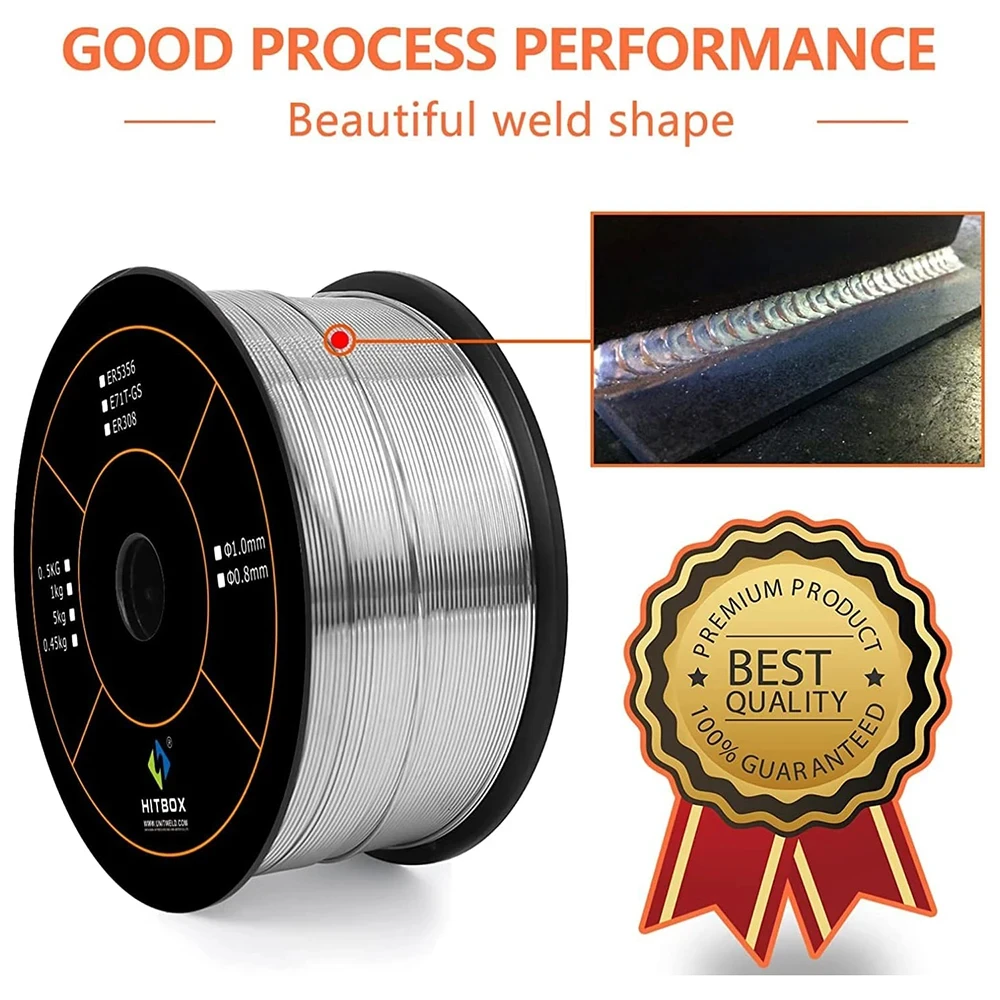 0.5kg 1.0mm Aluminum MIG Welding Wire ER5356 Universal For MIG Weldling Machine Spool Gun Soldering Welder Accessories HITBOX