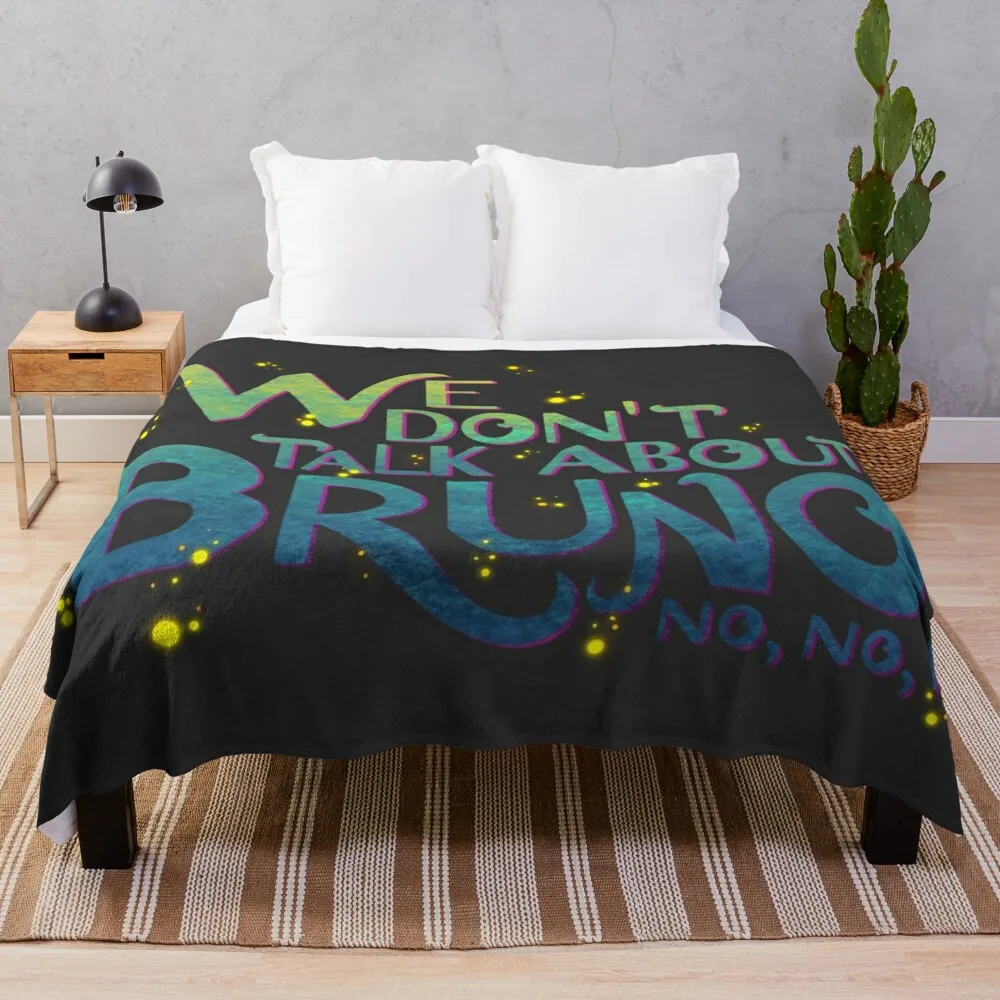 

We Don't Talk About Bruno Throw Blanket Fluffy Shaggy Blanket Moving Blanket Soft Blanket