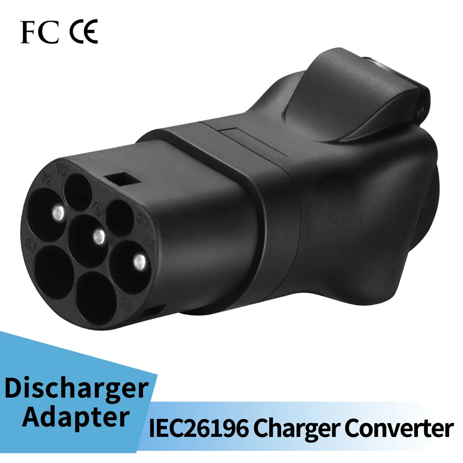 Type2 to AC 220V Adaptor for Charger or Charging Station 220V Discharger (Not for Type2 Car) for Ev Charging Adapter