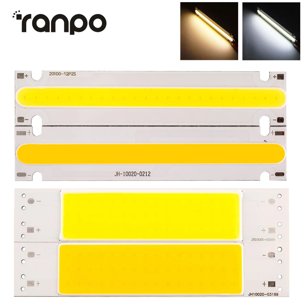 100*20mm 10W 6-7V 9-11v COB Chip For LED Flood Light Cold White Warm DIY LED Spotlight Lamp Home Lighting