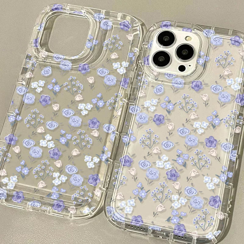 Floral TPU Protective Smartphone Case