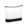Sublimation Blank Cosmetic Bag Black Bottom Women's Make Up Bag Polyester Portabl For Heat Transfer Printe Storage Pencil Bags 1