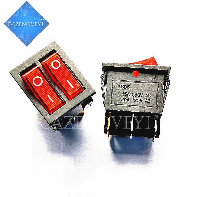 

10piece KCD8-212N Oil radiator heater electric baking pan double switch double rocker switch