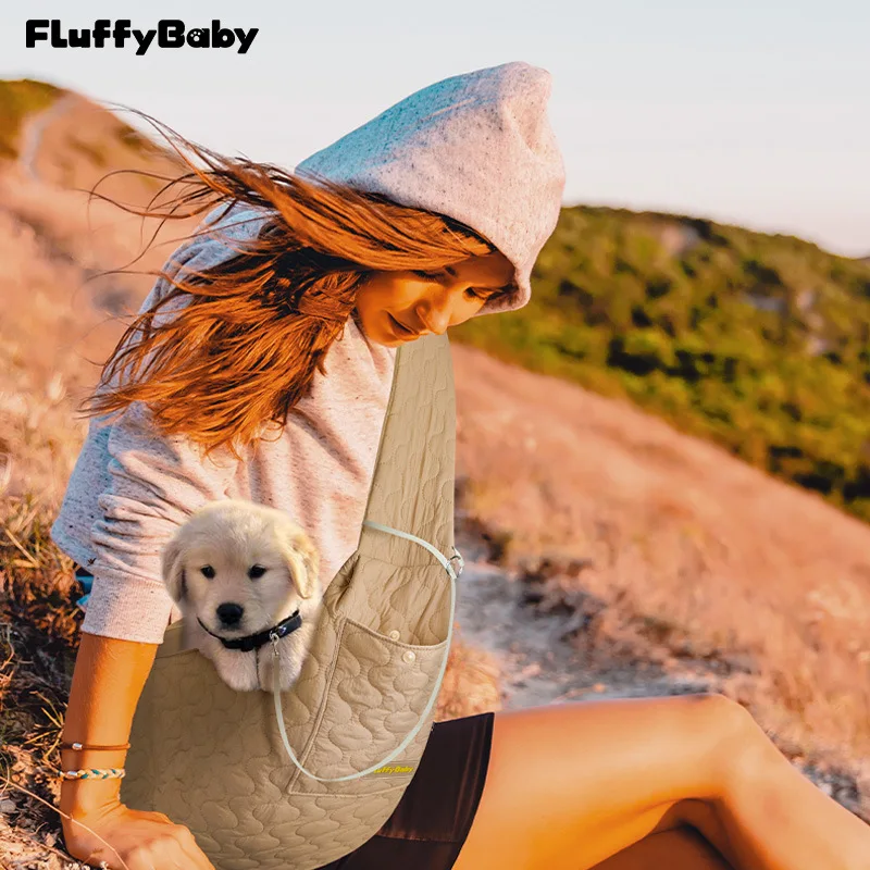 Pet Cat Dog Carrier Backpack Travel Tote Shoulder Bags Mesh Sling Carry Pack Pet Carrying Supplies Crossbody Shoulder Bag