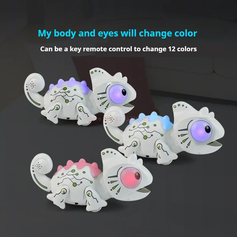 New Remote Control Chameleon Creative Pet Machine Chameleon Boys Electric Remote Control Sound And Light Machine Chameleon Toy 5