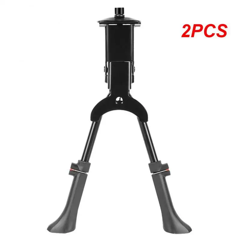 

2PCS Double Side Kickstand Adjustable Bike Parking Rack 26-29Inch Bike Kick Stands Foot Brace Support MTB