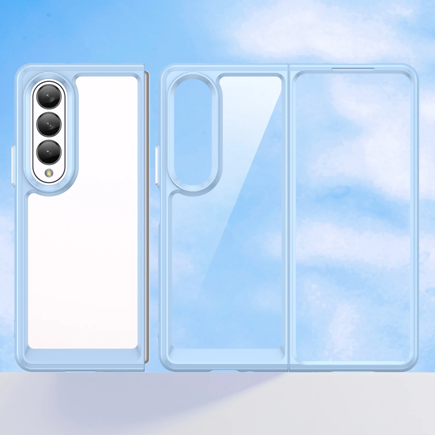 Custodia Per Telefono In Acrilico Duro Antipolvere Per Samsung Galaxy Z Fold4 Fold4 4 5G Fold3 Fold 3 Cover Protettiva Per Samsung Z Fold4