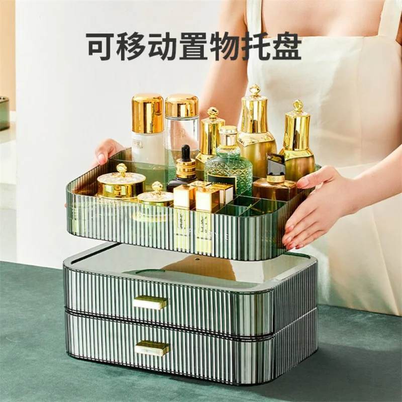 Cosmetics Storage Desk Storage Box Drawer Type Acrylic Makeup Box Facial  Mask Box Lipstick Storage Cabinet Makeup Organizer - AliExpress