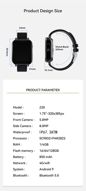 Smart Watches Sim Card Gps Wifi, Lemfo Smartwatch Camera