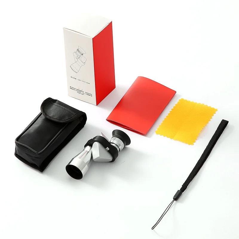 Teleskop wysokiej rozdzielczości ultradługi noktowizor Mini kieszeń przenośny materiał metaliczny mały narożny teleskop jednooczny