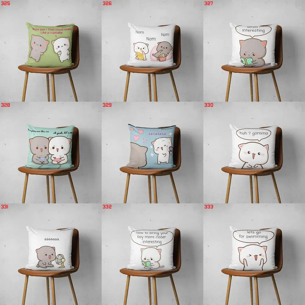 

PEACH AND GOMA 325 333 Customizable Bedroom Bed Sofa Hotel Car Lumbar Pillow Fashion Decorative Cover