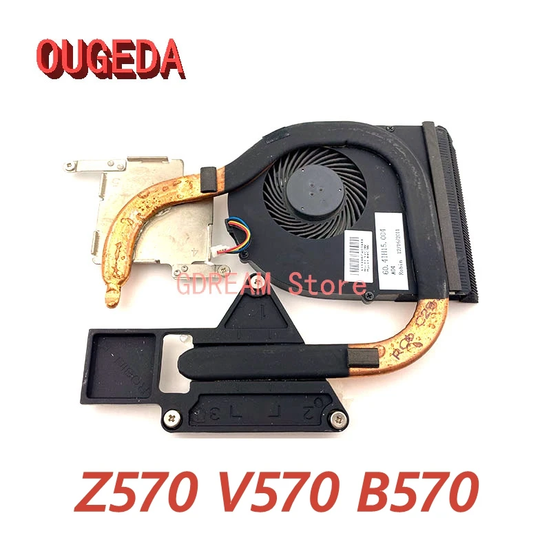 

OUGEDA KSB0605HC AD07105HX09KB00 DFS531205HC0T радиатор для Lenovo Ideapad Z570 V570 B570 радиатор процессора Охлаждение с вентилятором