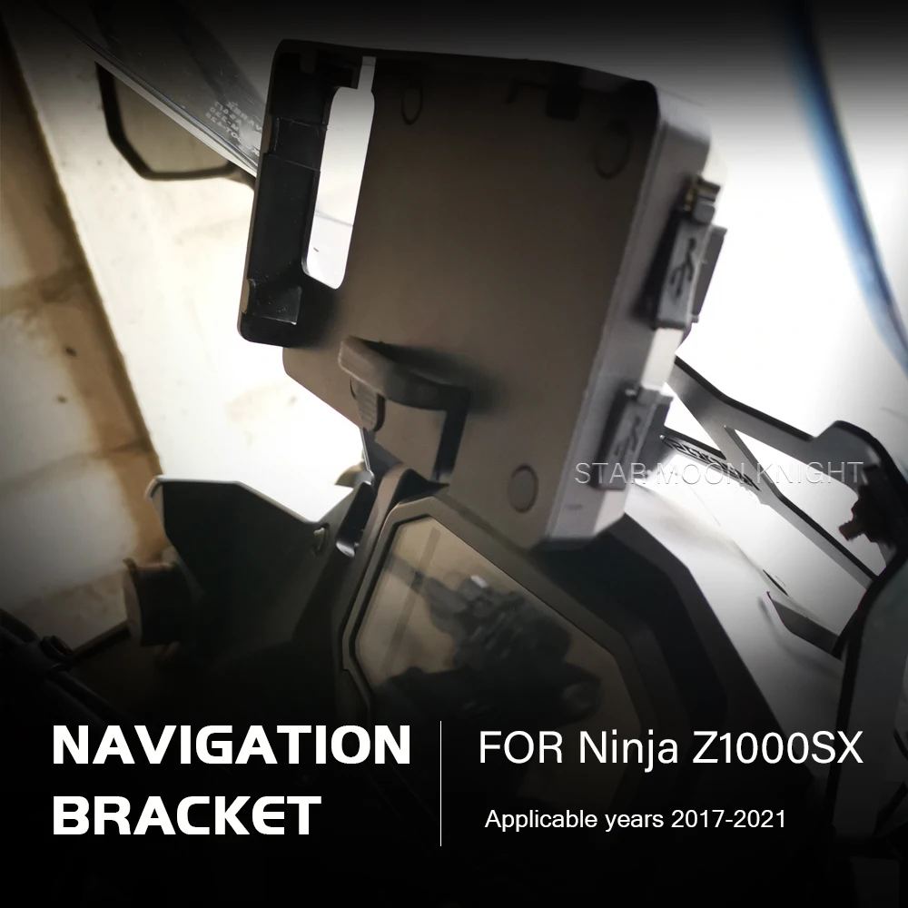Navigator Bracket Holder For Kawasaki Ninja Z1000 Z 1000 SX Z1000SX 2017  2019 2021 Motorcycle GPS Mobile Phone Stand Support