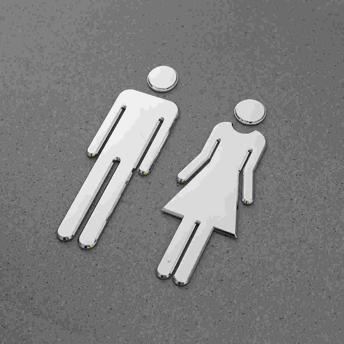 

20 Cm Letreros Para Baños Toilet Symbol Restroom Sign The Signs for Bathroom Men and Women