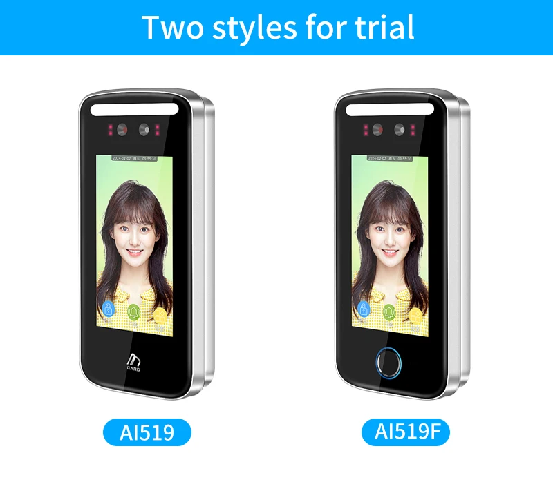 Tuya App Wifi AI Dynamic Face Recognition Reader Attendance Terminal 5000face TC