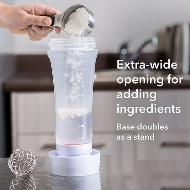 Plastic Squeeze Bottles 1PC Hand Shake Batter Dispenser Batter Mixer Bottle With Scale Cupcake Pancake Crepe Dispenser Kitchen Baking Accessories