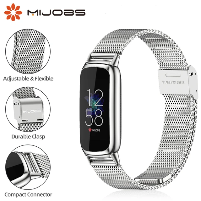 For Fitbit Luxe Smart Watchband Metal Milanese Wristband Stainless Steel  Band Wrist Strap for Fitbit Luxe