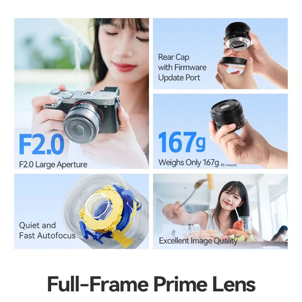 TTArtisan 50mm F2 Obiettivo Manuale Full Frame Per Fuji X – Messa A Fuoco Vintage - 2