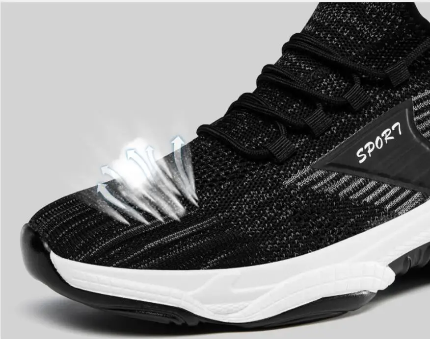 Herren Mesh Sneaker Mit Höhenvergrößerung Für Mehr Körpergröße_voghion.com