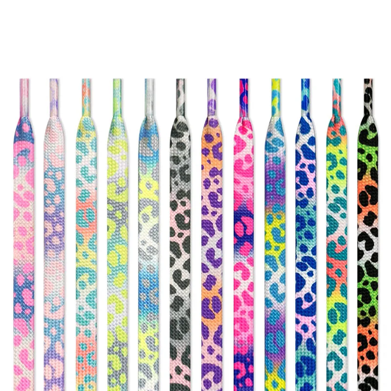 1Pair-Colorful-Leopard-Print-Shoelaces-AF1-Sneakers-Shoe-Laces-Fashion ...