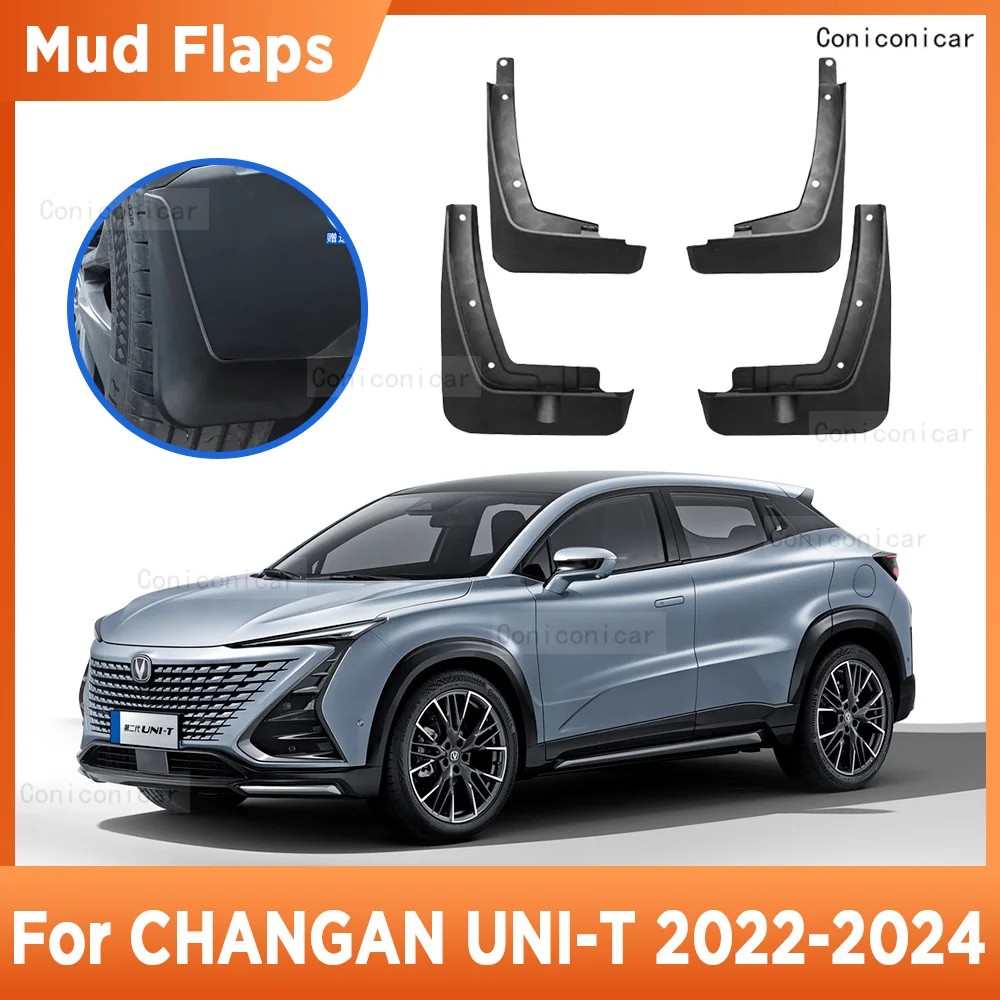 

4Pcs For CHANGAN UNI-T SPORT 2022 2023 Mudflaps Mud Guards Flaps Splash Guards Mudguards Fender Front Rear Wheel Accessories