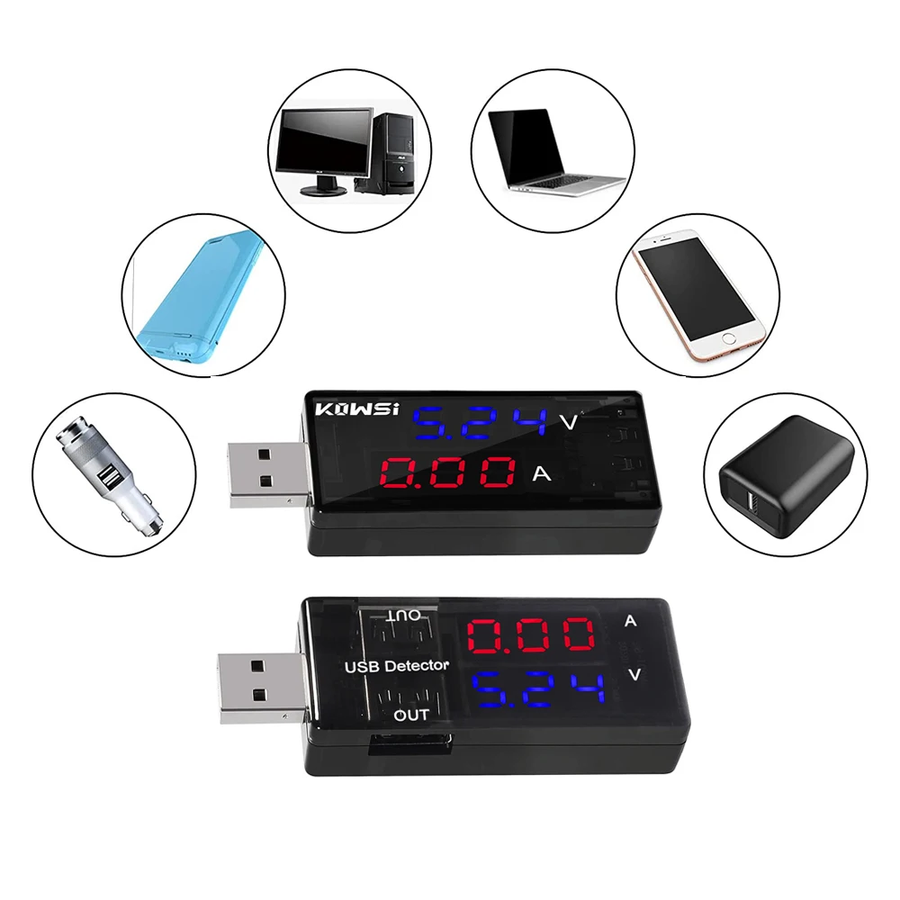 Tester USB Plug & Play – Voltmetro E Amperometro – Misuratore Di Corrente E Tensione