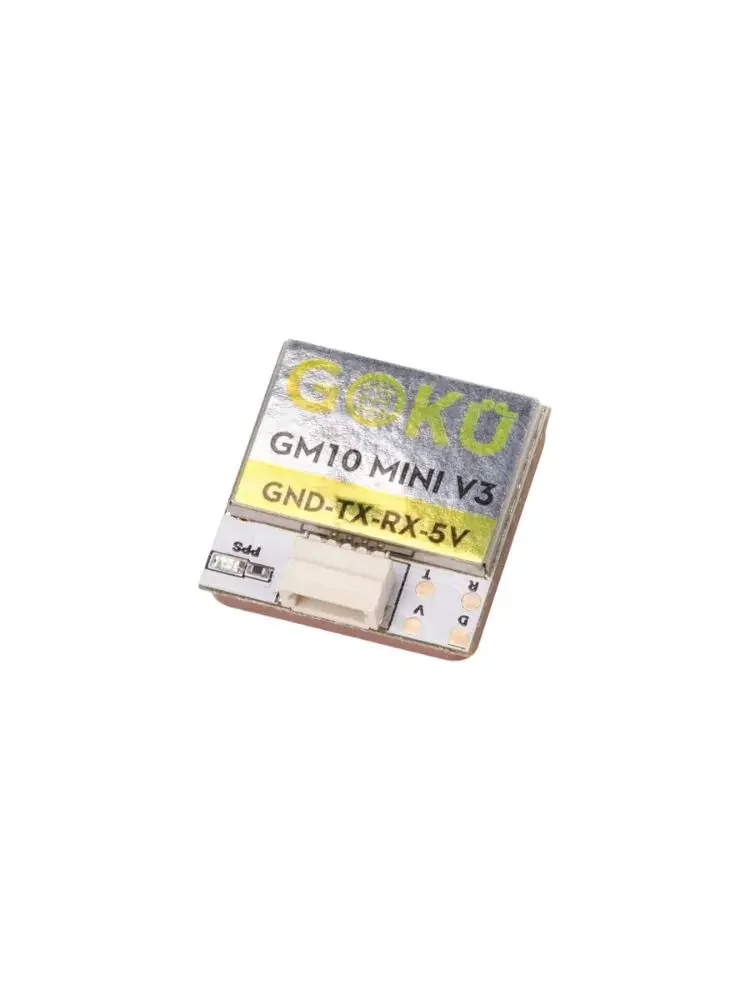 Flywoo GOKU GM10 Mini V3 GPS Module M10050 placé sur un drone FPV Whoop, intégration compacte