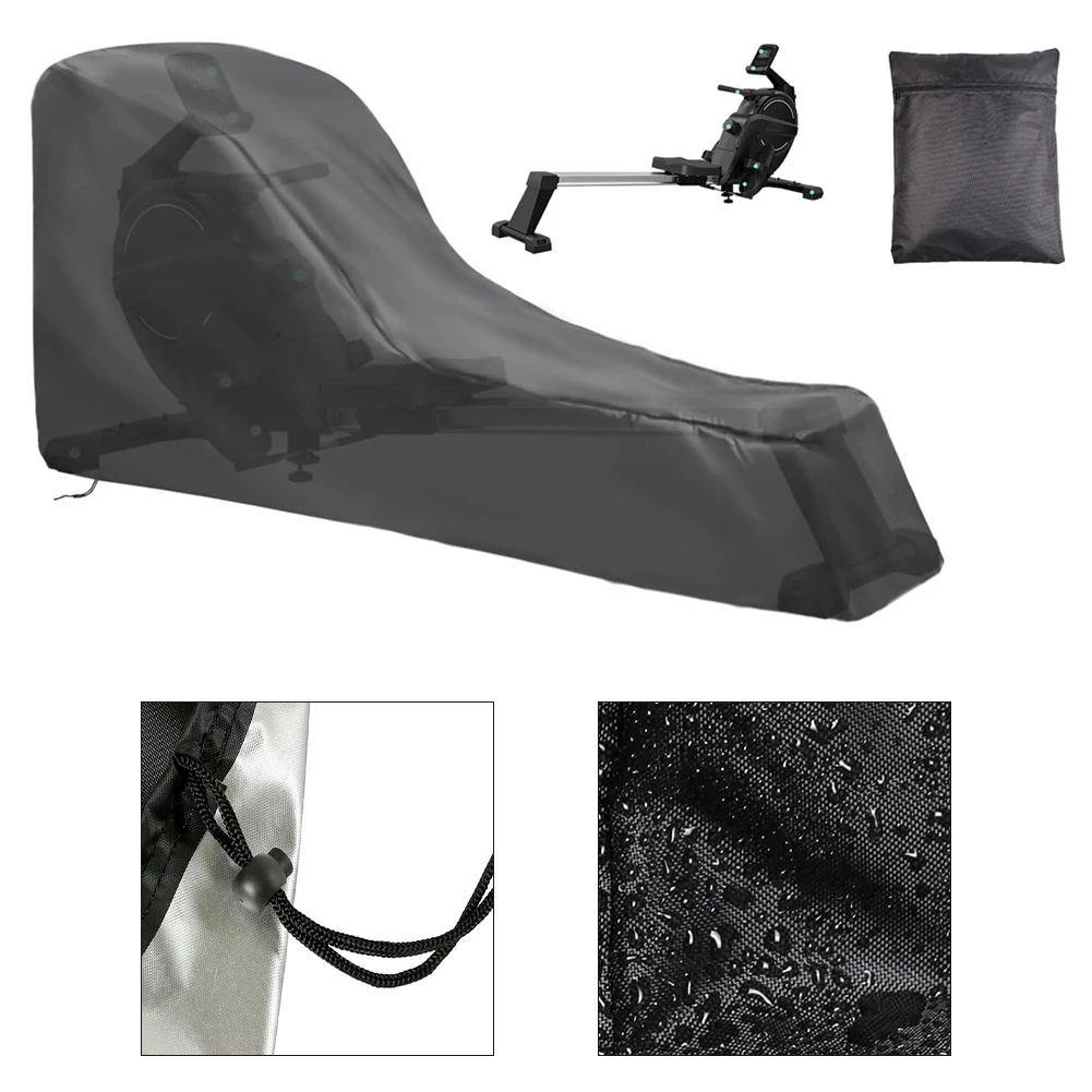 Rowing Machine Cover Weatherproof Protection for concept 2 and Other Models Adjustable Drawstring