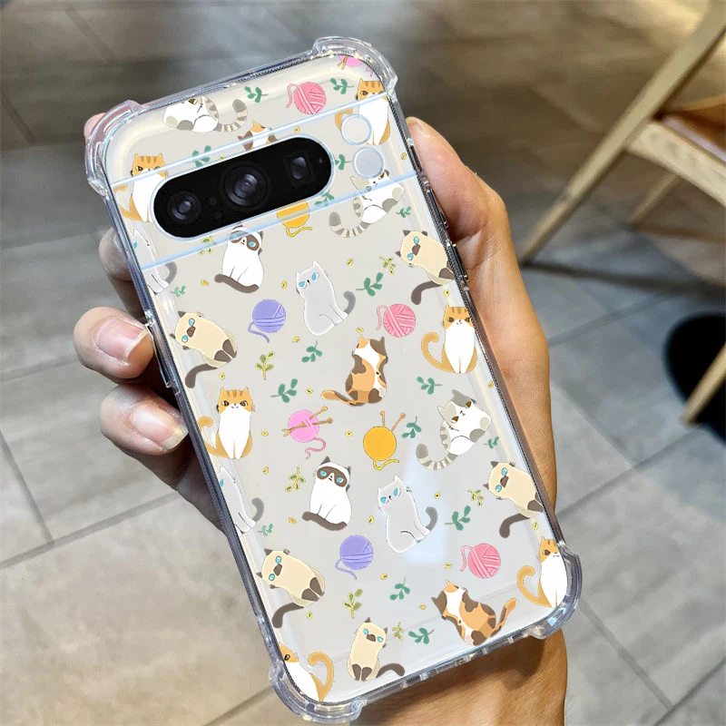 Cartoon Animals Transparent Phone Case Cover