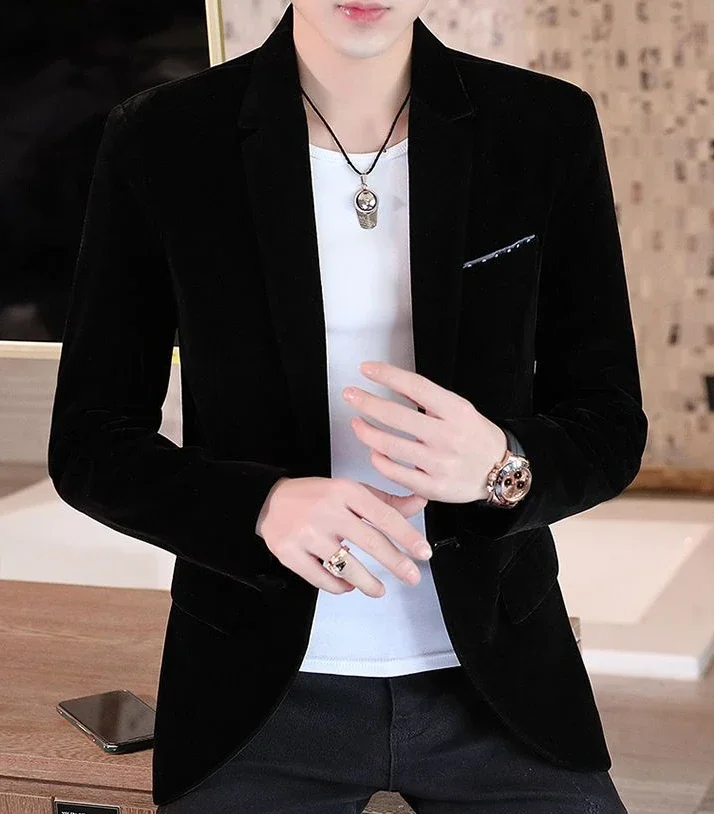 Men's Long Sleeve Duffle Blazer Suit