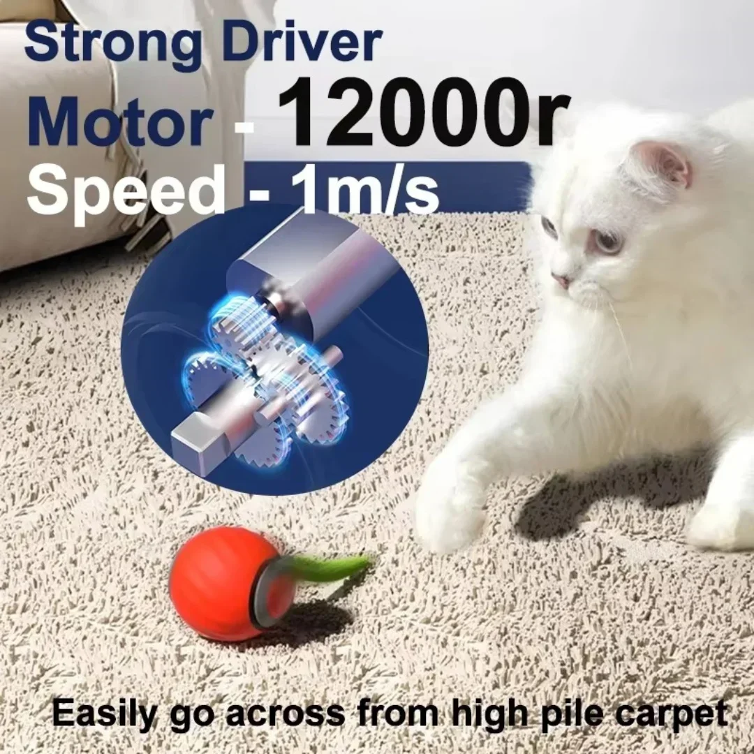 thumbnail image 2 of Interactive Cat Ball Teazys Cat Toy Turbo Tail 3.0 S For Indoor 2 of 10