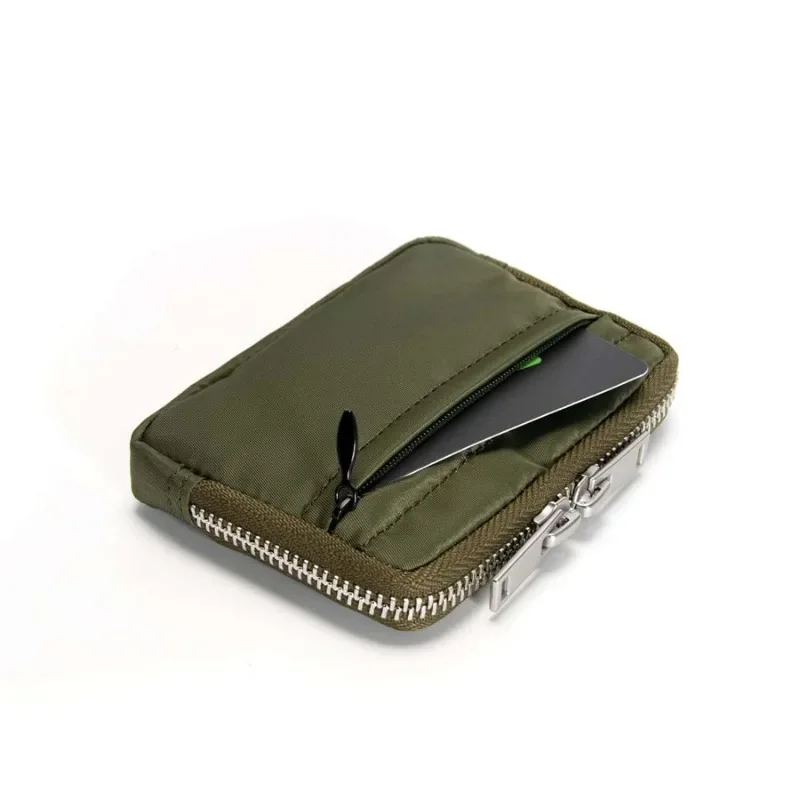 Men Wallet Earbuds Storage Bag Credit Card Holder Case for Boys Girls Journey Bank Card Organizer Zipper Coin Purse