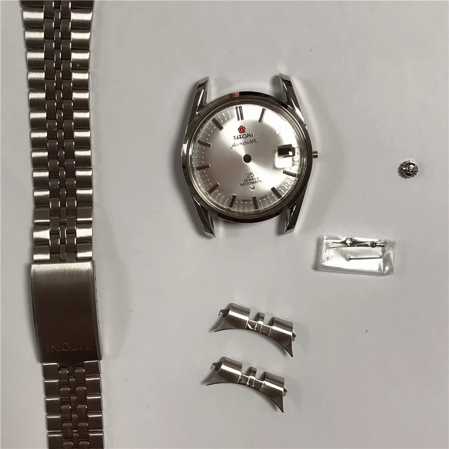 Watch Accessories Plum Blossom 307-345 Case Fitted with 28242783 Movement Case Watch Repair Accessories manual mechanical watch