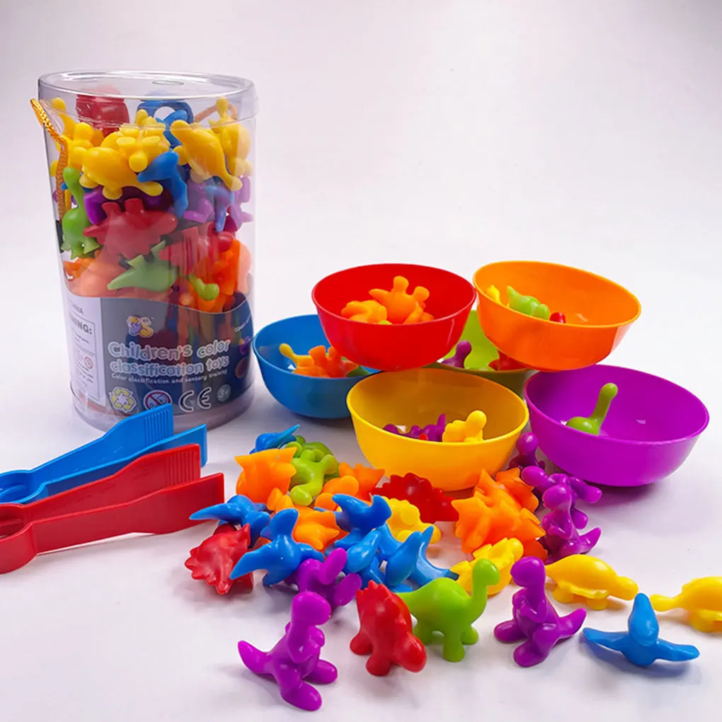 

Rubber Learning Toys Exquisite Craft Easy Grasping And Colorful Stimulation Counting Dinosaurs