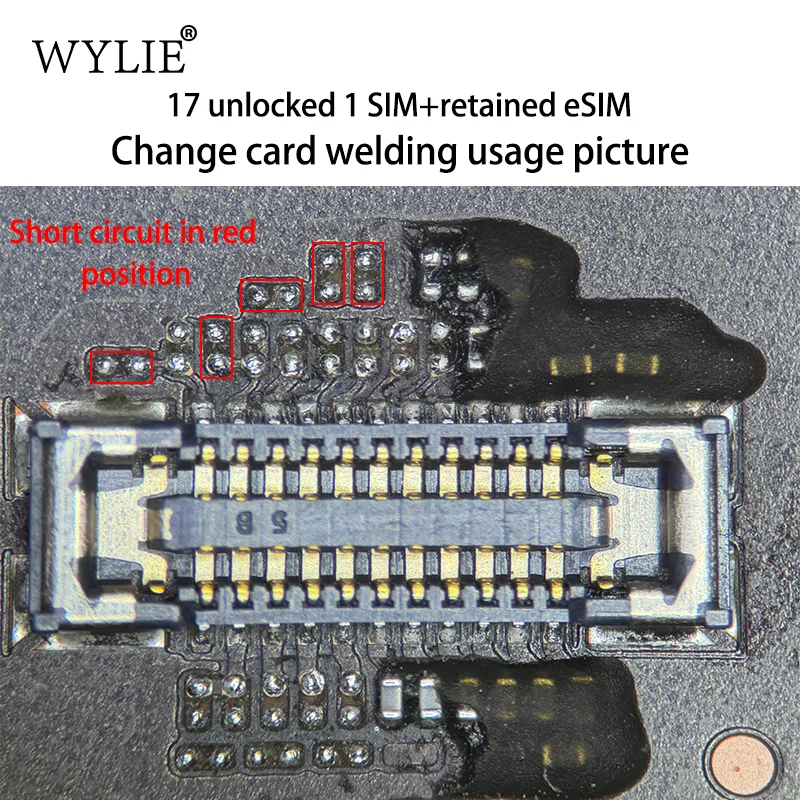 WYLIE 미국 언락 버전 eSIM 변환 eSIM 듀얼 SIM 카드 아이폰 17 폰 수리 도구