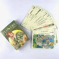 Oracle Flowers Leisure Cards Party Board Game Fortune-Telling Prophecy Tarot Deck 1