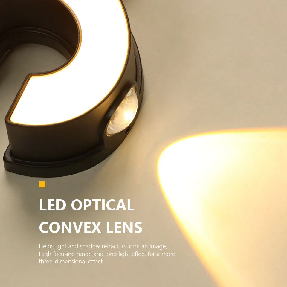 LED Aluminium Wall Lamp Digit Number Lamps AC85-265V Waterproof Led Lights Modern Indoor Outdoor Wall Decoration For Home Garden