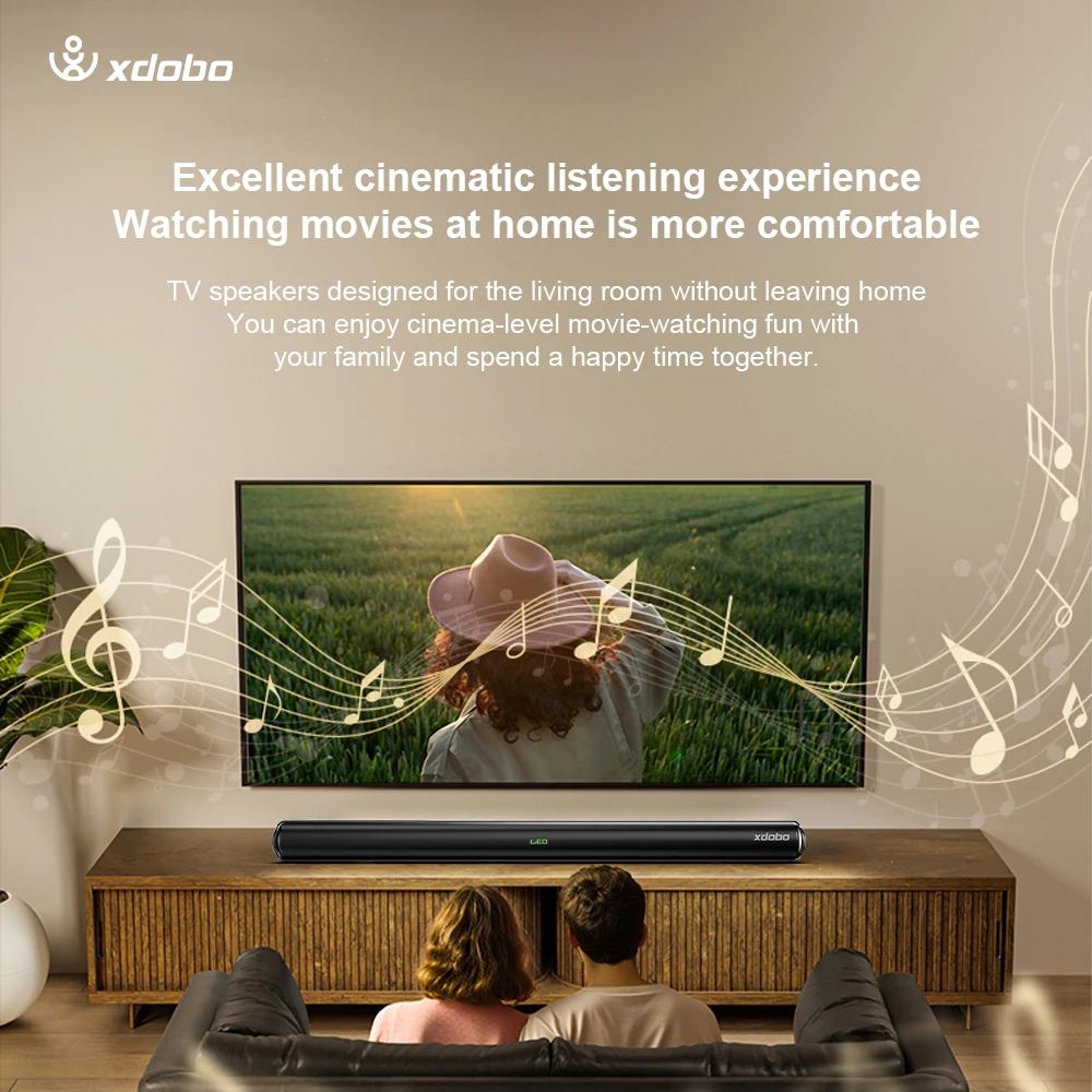 XDOBO Home 1978 II 80W High Power TV Bluetooth Speaker Home Theater Echo Wall Living Room Sound Overlord Audience Sound System 4